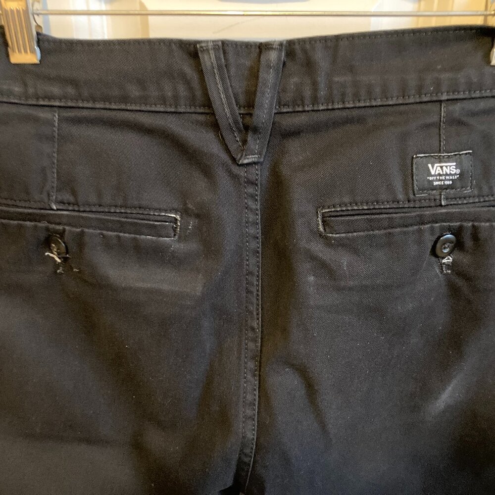 Vans  Authentic Chino Relaxed Black Pants Straight Cotton Skating 32x31